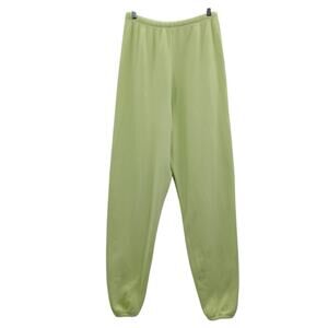 Joah Brown Oversized Joggers Sweatpants Melon French Terry Green Size S/M
